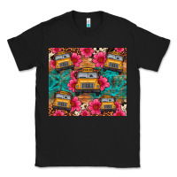 Black school bus leopard cowhide Classic Tee - Artiststas
