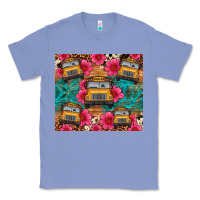 Colony Blue school bus leopard cowhide Classic Tee - Artiststas