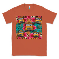 Copper school bus leopard cowhide Classic Tee - Artiststas