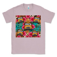 Lilac school bus leopard cowhide Classic Tee - Artiststas