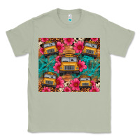 Matcha school bus leopard cowhide Classic Tee - Artiststas