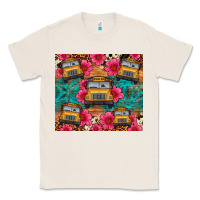 Natural school bus leopard cowhide Classic Tee - Artiststas
