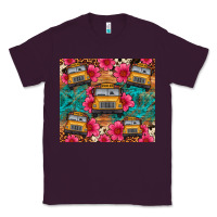 Plum school bus leopard cowhide Classic Tee - Artiststas