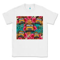 White school bus leopard cowhide Classic Tee - Artiststas