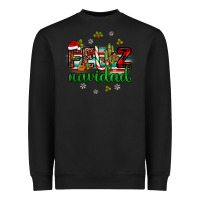 Black feliz navidad Heavyweight Sweatshirt - JahusDesignShop