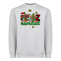 Heather Grey feliz navidad Heavyweight Sweatshirt - JahusDesignShop