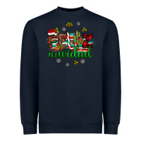 Navy feliz navidad Heavyweight Sweatshirt - JahusDesignShop