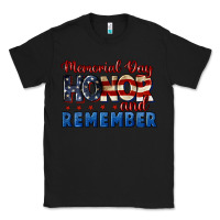 Black Memorial day honor and remember 4th of july Classic Tee - CowGirlArtShop