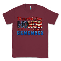 Burgundy Memorial day honor and remember 4th of july Classic Tee - CowGirlArtShop