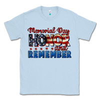 Dusty Blue Memorial day honor and remember 4th of july Classic Tee - CowGirlArtShop
