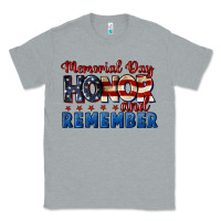 Heather Grey Memorial day honor and remember 4th of july Classic Tee - CowGirlArtShop
