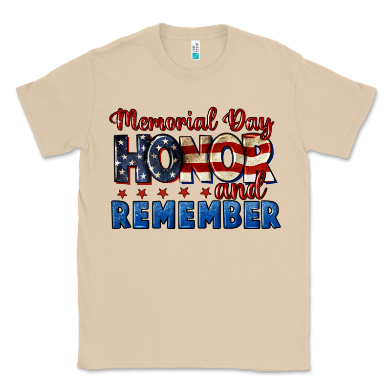 Memorial Day Honor And Remember 4th Of July Classic Tee by CowGirlArtShop | Teevron
