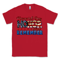 Red Memorial day honor and remember 4th of july Classic Tee - CowGirlArtShop