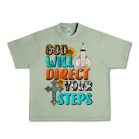 Oil Green God Will Direct Your Steps Urban Heavy Tee - BundleAndBundleShop