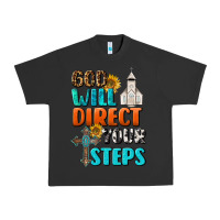 Pigment Black God Will Direct Your Steps Urban Heavy Tee - BundleAndBundleShop