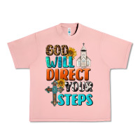 Salmon God Will Direct Your Steps Urban Heavy Tee - BundleAndBundleShop
