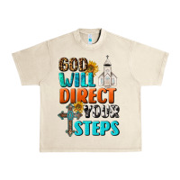 Sandshell God Will Direct Your Steps Urban Heavy Tee - BundleAndBundleShop