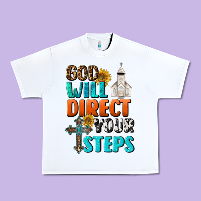 God Will Direct Your Steps Urban Heavy Tee Designed By Bundleandbundleshop
