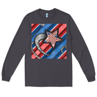 Smoke stripes & stars seamless pattern Long Sleeve Tee - BundleAndBundleShop