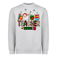 Heather Grey teacher Christmas Heavyweight Sweatshirt - JahusDesignShop