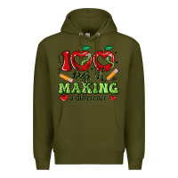 Army Green 100 days of making a difference Premium Hoodie - Artiststas