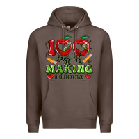 Coffee 100 days of making a difference Premium Hoodie - Artiststas