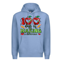 Colony Blue 100 days of making a difference Premium Hoodie - Artiststas