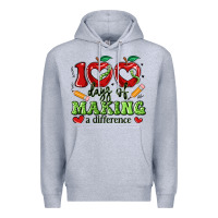 Heather Grey 100 days of making a difference Premium Hoodie - Artiststas