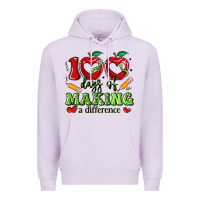Lilac 100 days of making a difference Premium Hoodie - Artiststas