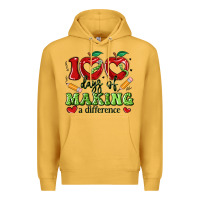 Mustard 100 days of making a difference Premium Hoodie - Artiststas