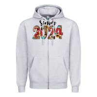 Heather Grey senior 2024 western Zipper Hoodie - JahusDesignShop