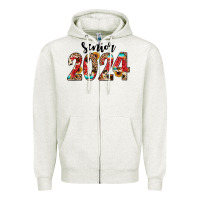 Oatmeal Heather senior 2024 western Zipper Hoodie - JahusDesignShop