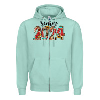 Seafoam senior 2024 western Zipper Hoodie - JahusDesignShop