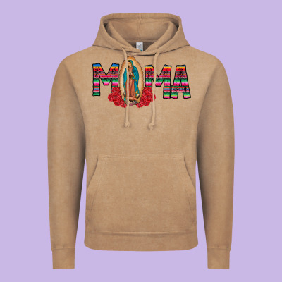 Mama Our Lady Vintage Hoodie Designed By Cowhidedigitalart
