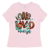 Bubblegum Pink One Loved Nurse Ladies Tee - FaDigitalArtStudio