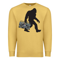 Antique Gold bigfoot beatbox boom box retro   bigfoot boom box Premium Sweatshirt - DesigneFamous