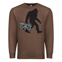 Chestnut bigfoot beatbox boom box retro   bigfoot boom box Premium Sweatshirt - DesigneFamous