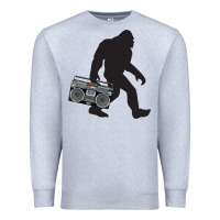 Heather Grey bigfoot beatbox boom box retro   bigfoot boom box Premium Sweatshirt - DesigneFamous