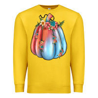 Lemon flowers pumpkin Premium Sweatshirt - JahusDesignShop