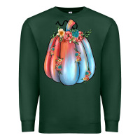 Sports Green flowers pumpkin Premium Sweatshirt - JahusDesignShop
