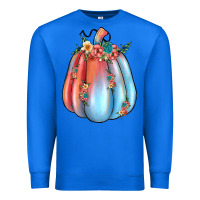 True Royal flowers pumpkin Premium Sweatshirt - JahusDesignShop