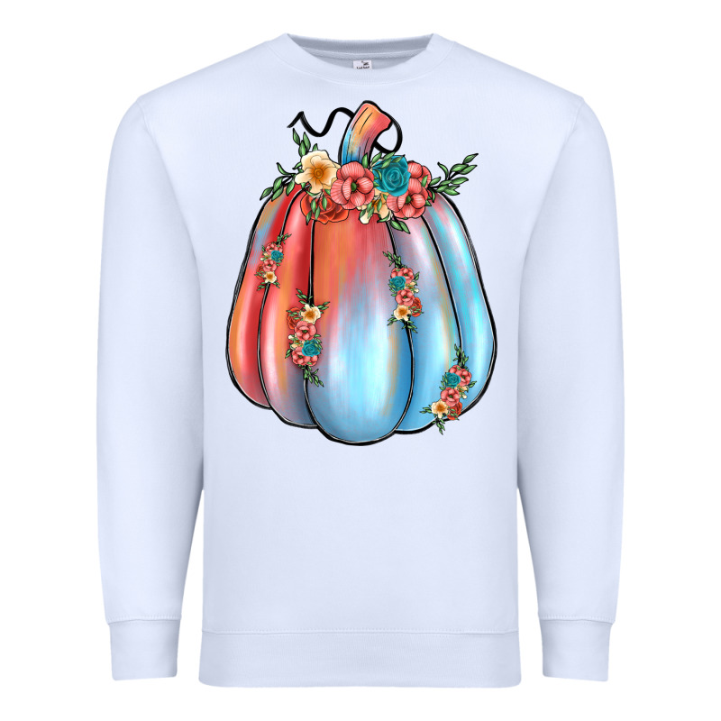 Flowers Pumpkin Premium Sweatshirt by JahusDesignShop | Teevron