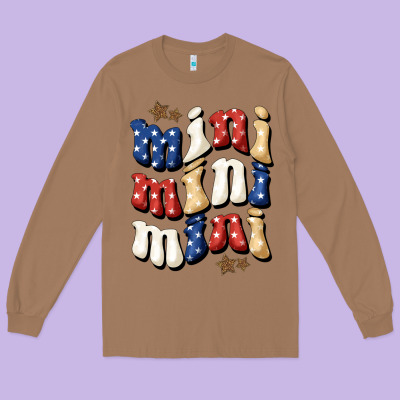 American Mini Long Sleeve Tee Designed By Bundleandbundleshop