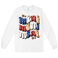 White american mini Long Sleeve Tee - BundleAndBundleShop