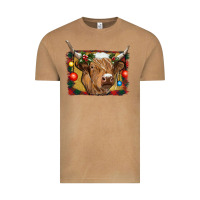 Vintage Camel highland cow christmas Vintage Tee - RanaPortraitStore