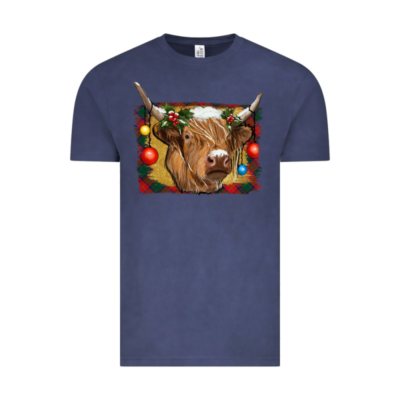 Highland Cow Christmas Vintage Tee by RanaPortraitStore | Teevron