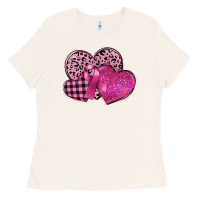 Bone breast cancer hearts Ladies Tee - FaDigitalArtStudio