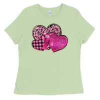 Matcha breast cancer hearts Ladies Tee - FaDigitalArtStudio