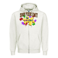 Oatmeal Heather different is au some Zipper Hoodie - JahusDesignShop