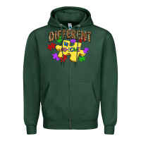 Sports Green different is au some Zipper Hoodie - JahusDesignShop